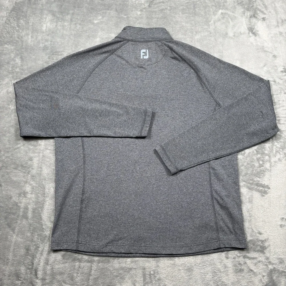 FootJoy ThermoSeries 1/4 Zip Pullover Men Medium Blue Golf Performance Mid Layer